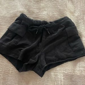 PINK Victoria Secret Black Cargo Booty Shorts